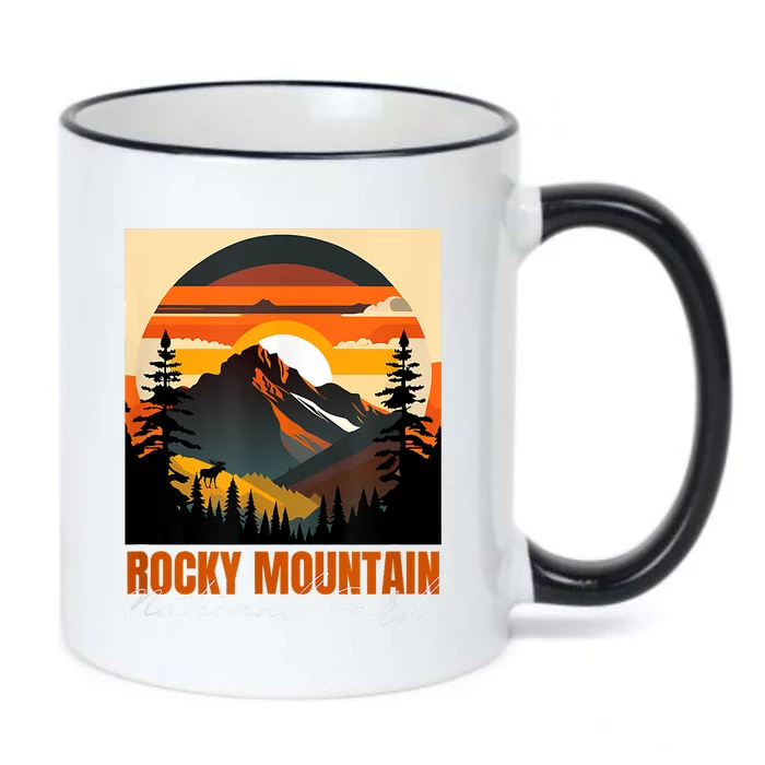 Rocky Mountain National Park Black Color Changing Mug