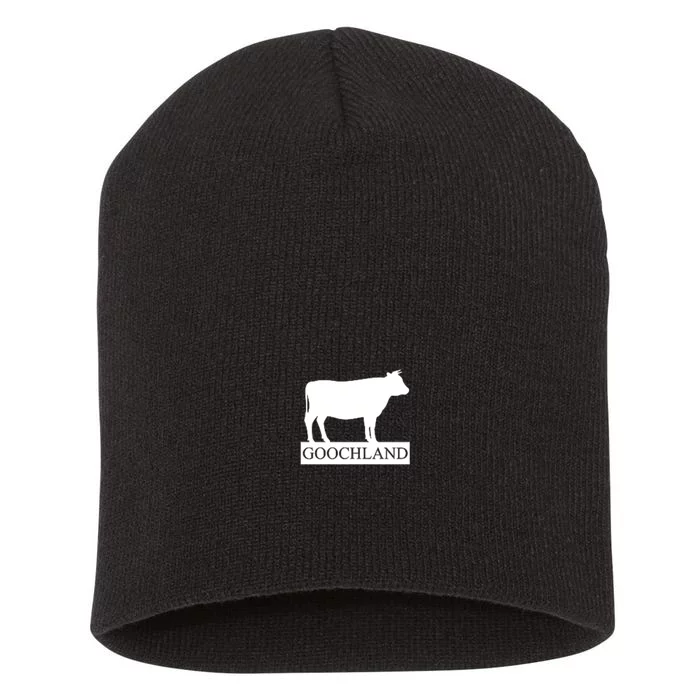 Rich Men North Of Richmond Goochland Cow Funny Short Acrylic Beanie