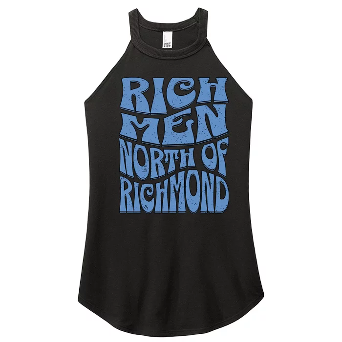 Rich Men North Of Richmond Flag Blue Collar Oliver Anthony Women’s Perfect Tri Rocker Tank