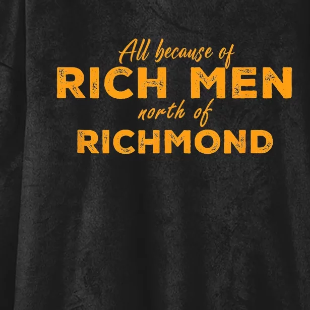 Rich Men North Of Richmond American Anthem Oliver Anthony Hooded Wearable Blanket