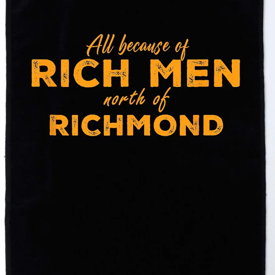 Rich Men North Of Richmond American Anthem Oliver Anthony Platinum Collection Golf Towel