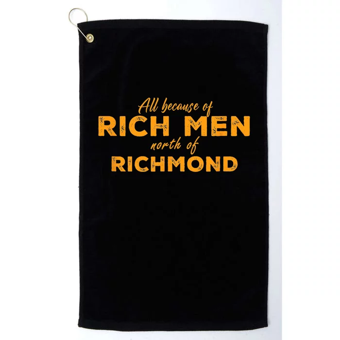 Rich Men North Of Richmond American Anthem Oliver Anthony Platinum Collection Golf Towel