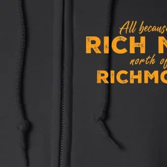 Rich Men North Of Richmond American Anthem Oliver Anthony Full Zip Hoodie