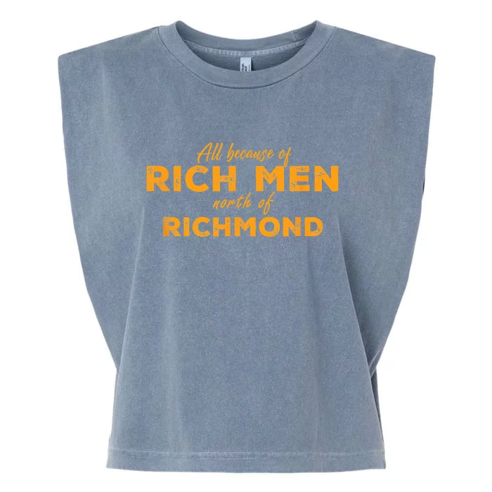 Rich Men North Of Richmond American Anthem Oliver Anthony Garment-Dyed Women's Muscle Tee