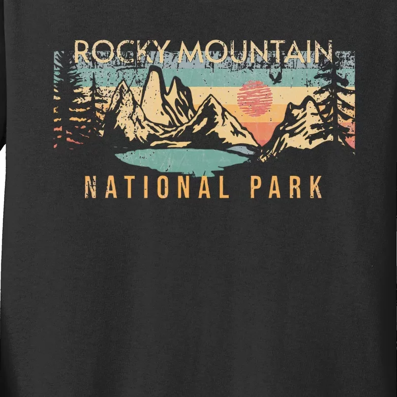 Rocky Mountain National Park Kids Long Sleeve Shirt