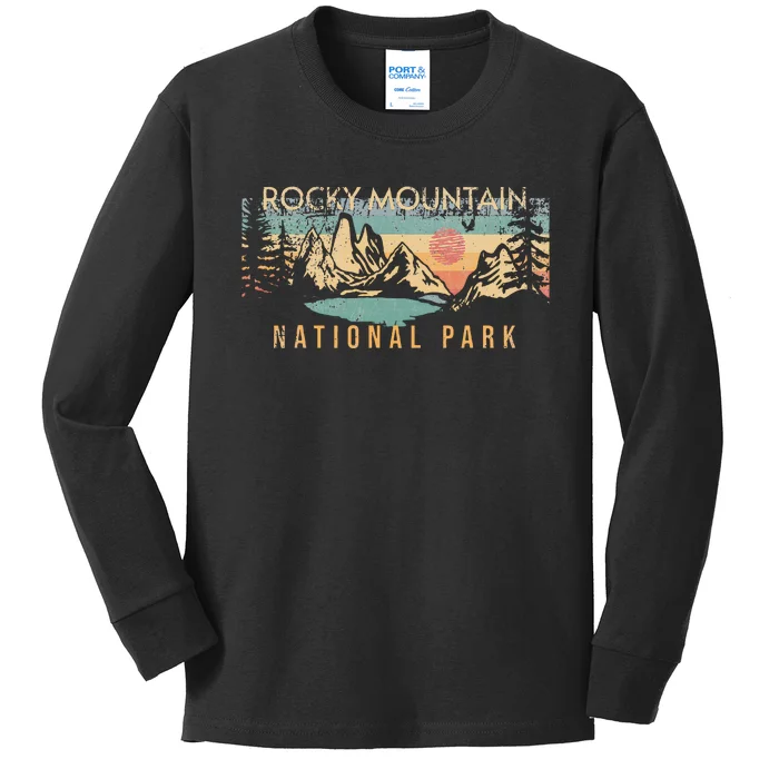 Rocky Mountain National Park Kids Long Sleeve Shirt