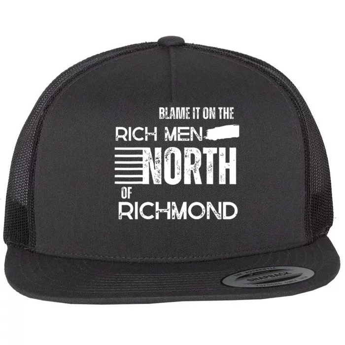 Rich Men North Of Richmond American Anthem Oliver Anthony Flat Bill Trucker Hat