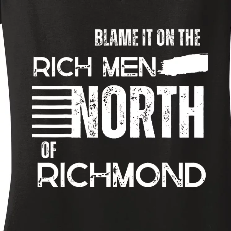 Rich Men North Of Richmond American Anthem Oliver Anthony Women's V-Neck T-Shirt