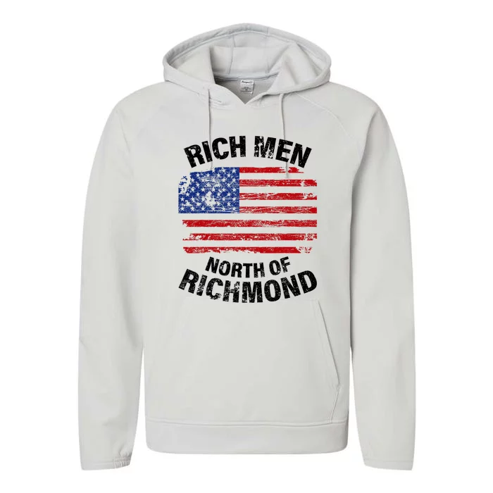 Rich Men North Of Richmond American Flag Performance Fleece Hoodie