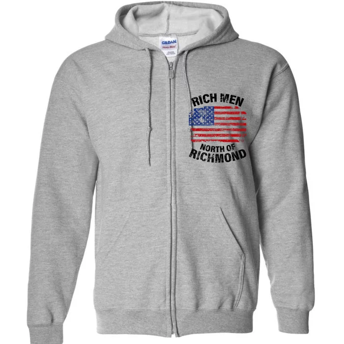 Rich Men North Of Richmond American Flag Full Zip Hoodie