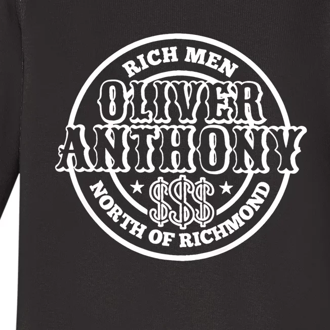 Rich Men North Of Richmond Dollar Funny Dollar Baby Long Sleeve Bodysuit