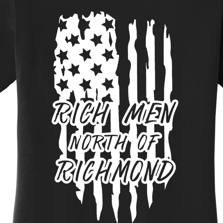 Rich Men North Of Richmond Goochland Country Music USA Flag Women's T-Shirt