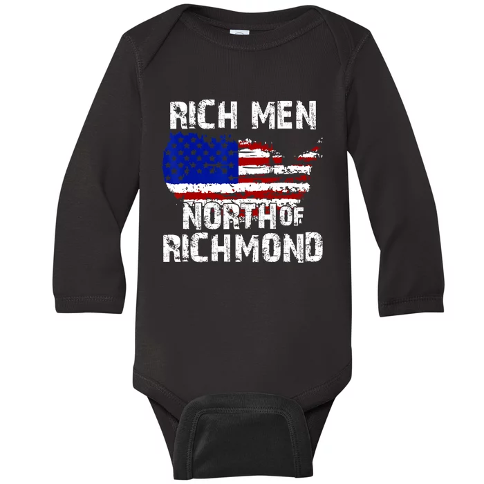 Rich Men North Of Richmond Oliver Anthony Country Music USA Baby Long Sleeve Bodysuit