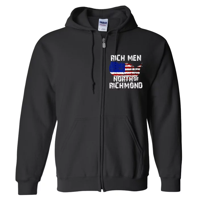 Rich Men North Of Richmond Oliver Anthony Country Music USA Full Zip Hoodie