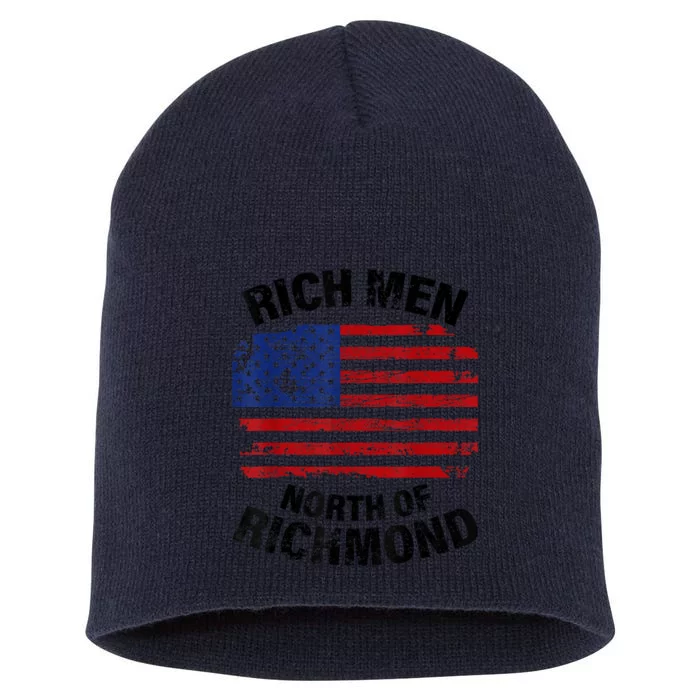 Rich Men North Of Richmond American Flag Short Acrylic Beanie