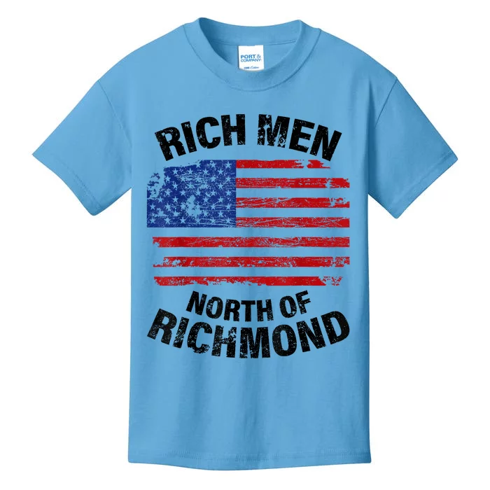 Rich Men North Of Richmond American Flag Kids T-Shirt