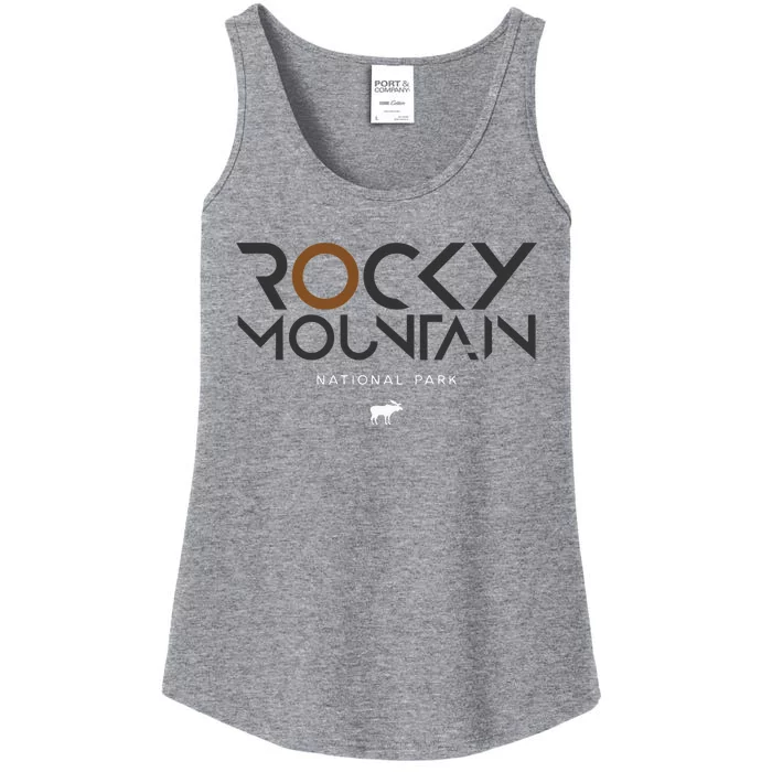 Rocky Mountain National Park Colorado Tonal Ladies Essential Tank