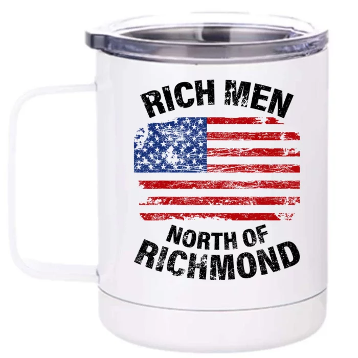 Rich Men North Of Richmond American Flag Front & Back 12oz Stainless Steel Tumbler Cup