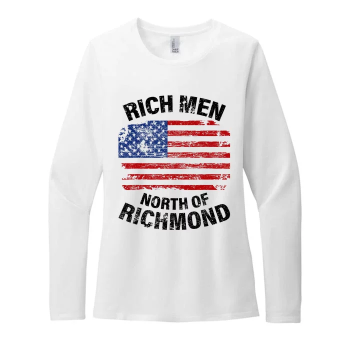 Rich Men North Of Richmond American Flag Womens CVC Long Sleeve Shirt