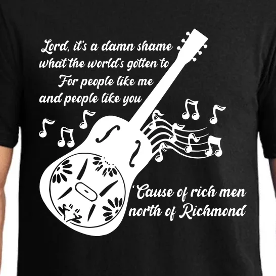 Rich Men North Of Richmond Goochland Country Music Men Women Pajama Set