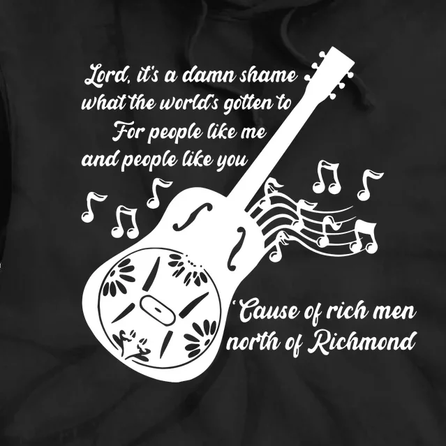 Rich Men North Of Richmond Goochland Country Music Men Women Tie Dye Hoodie