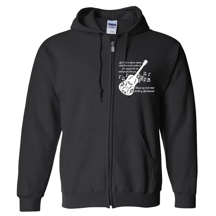 Rich Men North Of Richmond Goochland Country Music Men Women Full Zip Hoodie