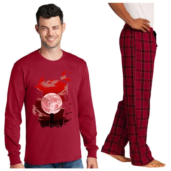 Red Moon Ninja Long Sleeve Pajama Set