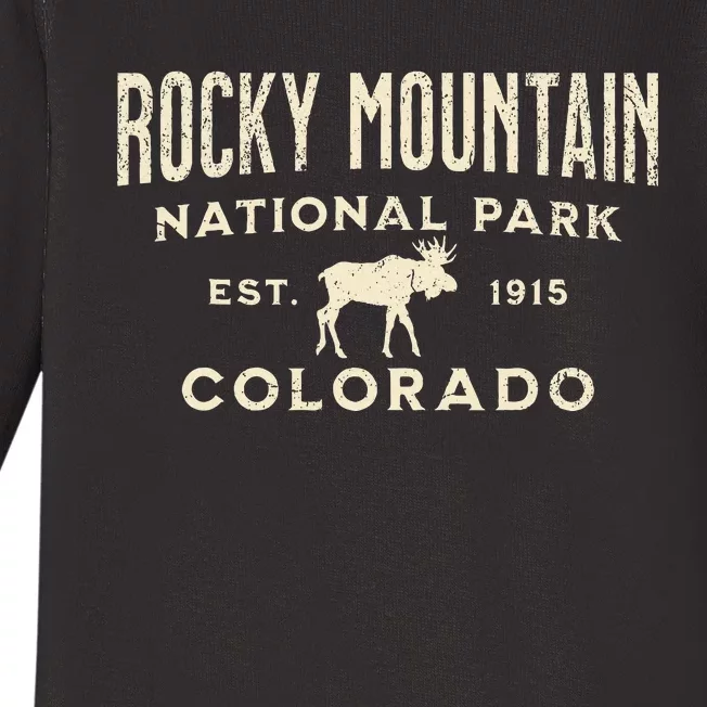 Rocky Mountain National Park Baby Long Sleeve Bodysuit