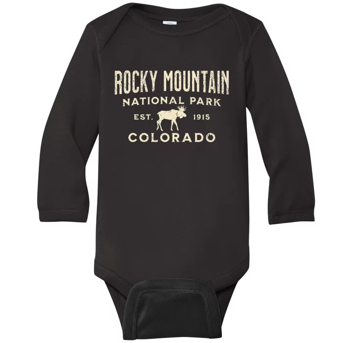 Rocky Mountain National Park Baby Long Sleeve Bodysuit