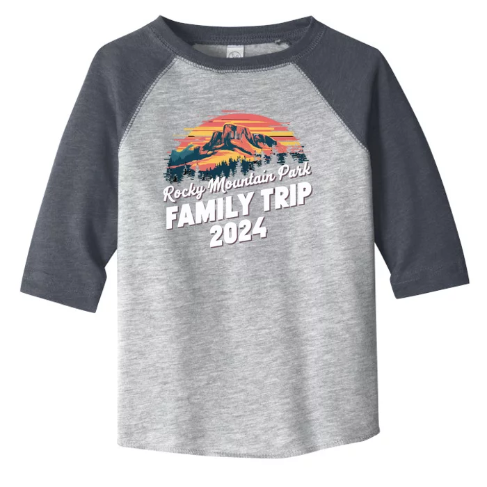 Rocky Mountain National Park Family Trip 2024 Hiking Gift Toddler Fine Jersey T-Shirt