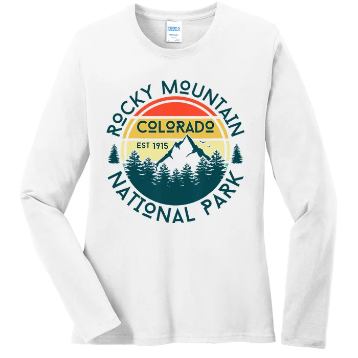 Rocky Mountain National Park Colorado Nature Hiking Ladies Long Sleeve Shirt