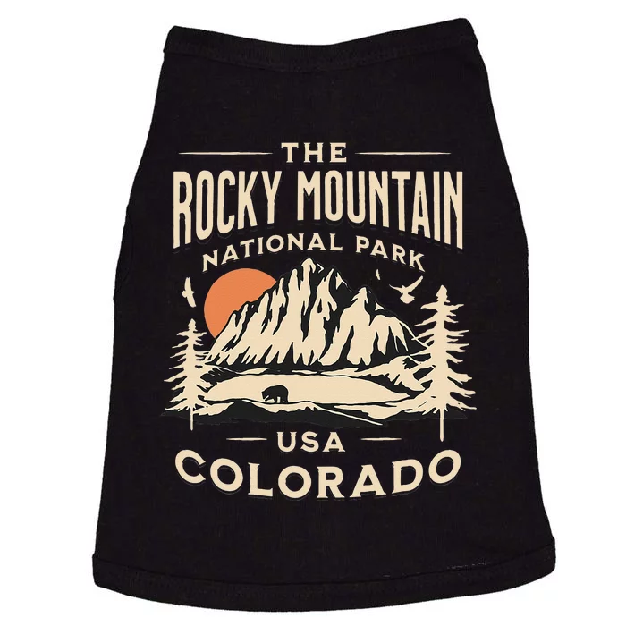 Rocky Mountain National Park Colorado Hike Outdoors Vintage Doggie Tank