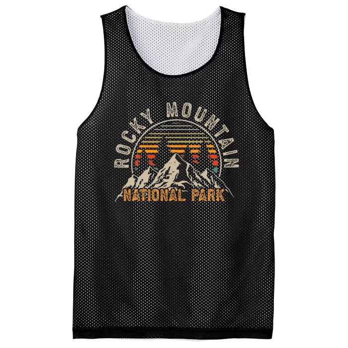 Rocky Mountain National Park Colorado Nature Hiking Camping Mesh Reversible Basketball Jersey Tank