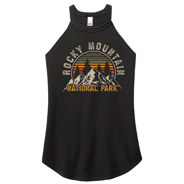 Rocky Mountain National Park Colorado Nature Hiking Camping Women’s Perfect Tri Rocker Tank