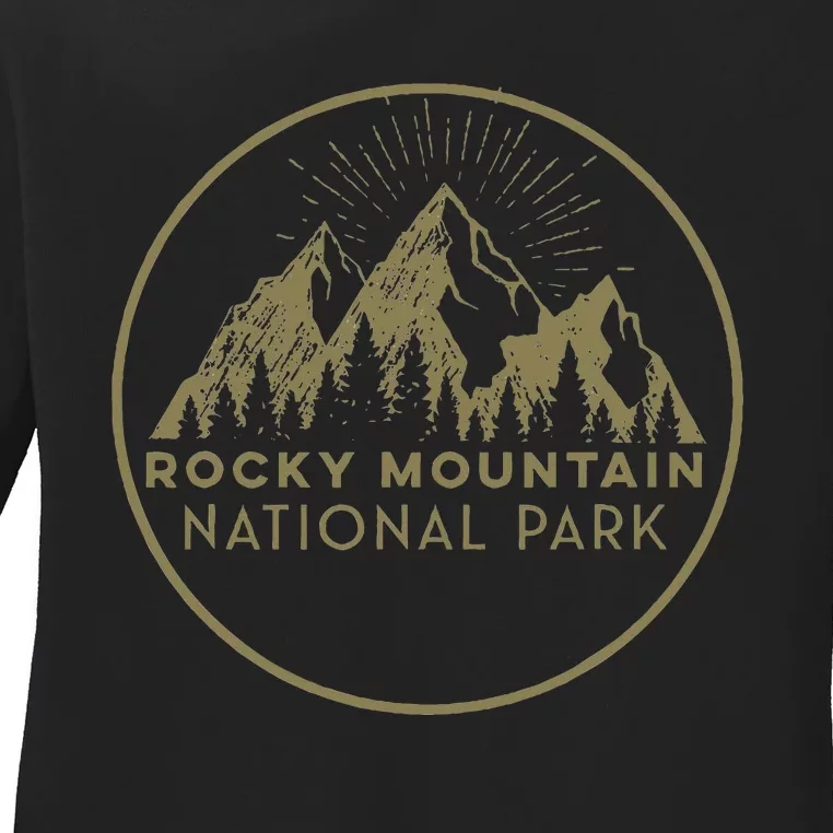 Rocky Mountain National Park Cool Rocky Mountain Ladies Long Sleeve Shirt