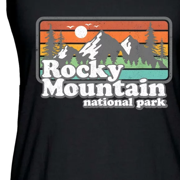 Rocky Mountain National Park Colorado Hiking Camping Gift Ladies Essential Flowy Tank