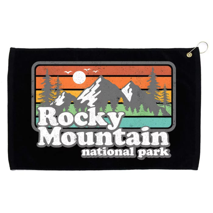 Rocky Mountain National Park Colorado Hiking Camping Gift Grommeted Golf Towel