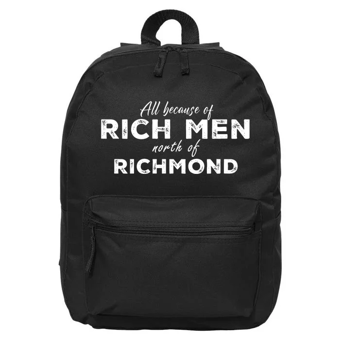 Rich Men North Of Richmond Oliver Anthony 16 in Basic Backpack