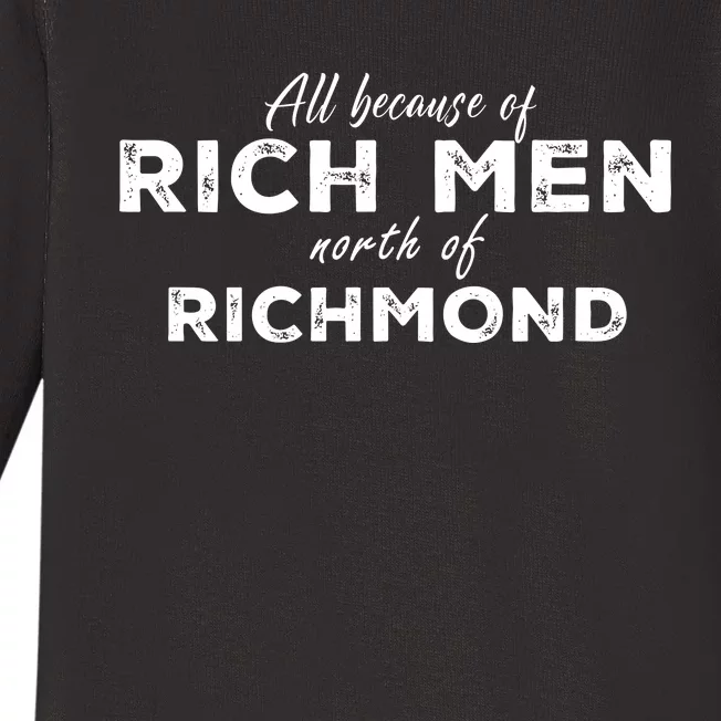 Rich Men North Of Richmond Oliver Anthony Baby Long Sleeve Bodysuit