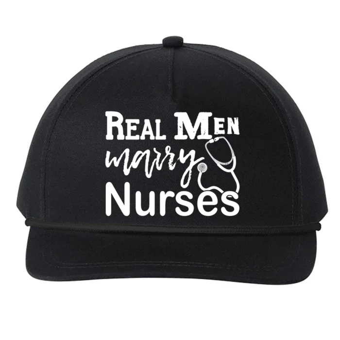 Real Marry Nurses Gift Snapback Five-Panel Rope Hat