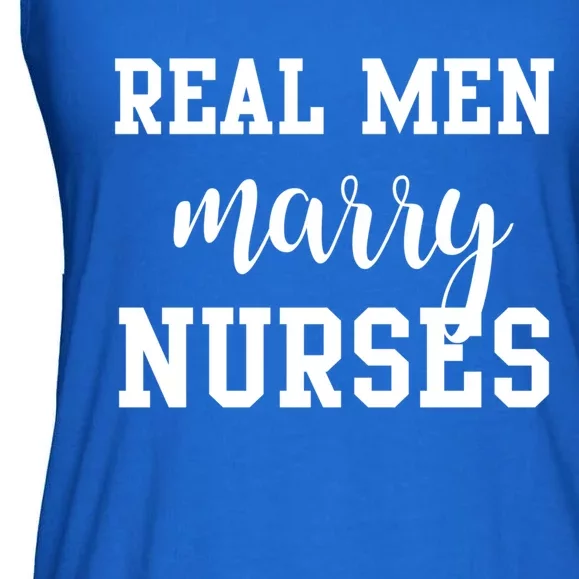 Real Marry Nurses Funny Gift Ladies Essential Flowy Tank