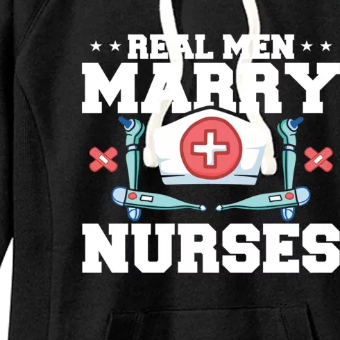 Real Marry Nurses Gift Women's Fleece Hoodie