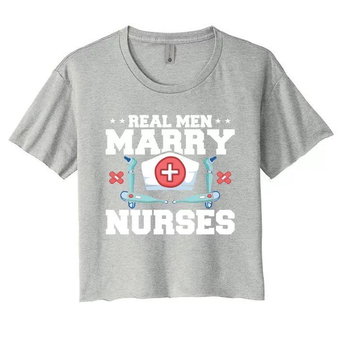 Real Marry Nurses Gift Women's Crop Top Tee