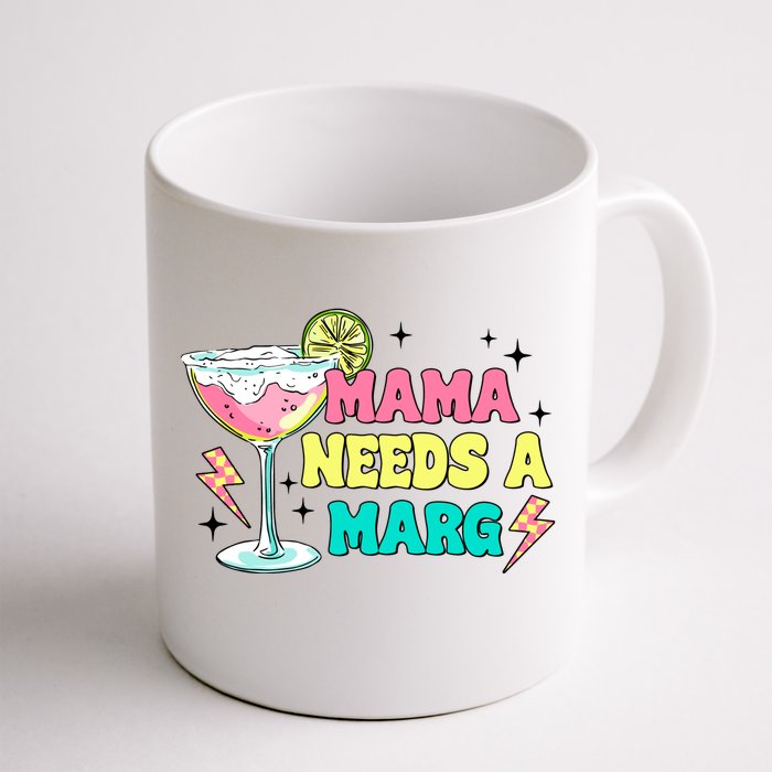 Retro Mama Needs A Marg Margarita Front & Back Coffee Mug