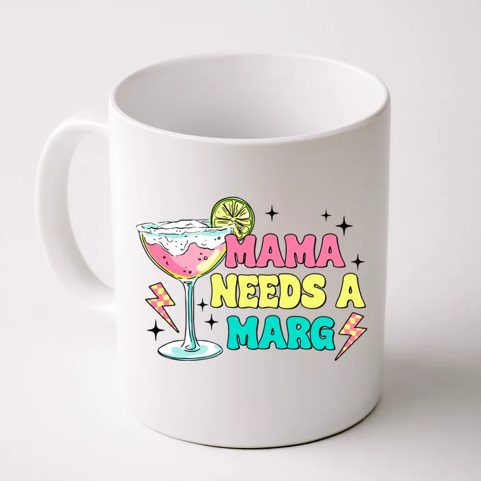 Retro Mama Needs A Marg Margarita Front & Back Coffee Mug