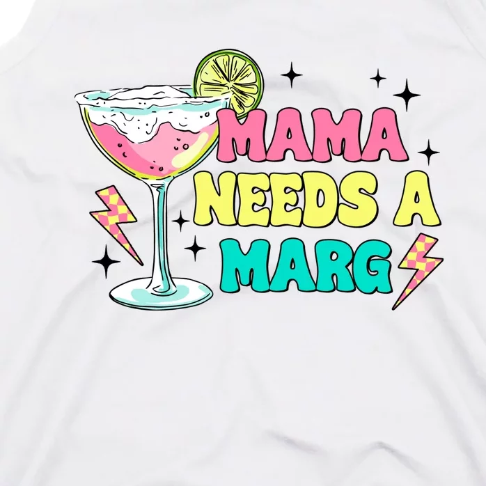 Retro Mama Needs A Marg Margarita Tank Top