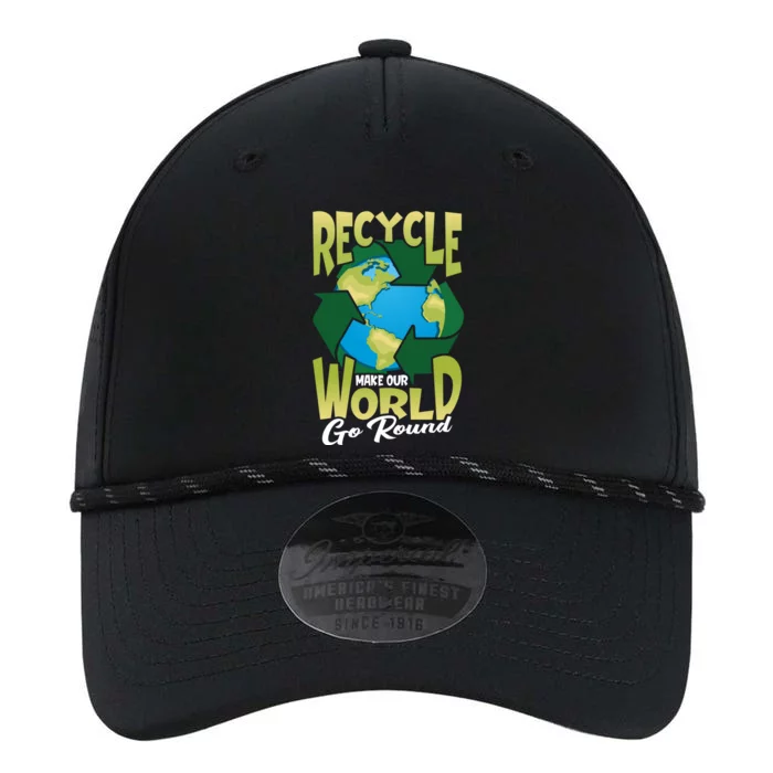 Recycle Make Our World Go Round Save The Environt Funny Gift Performance The Dyno Cap