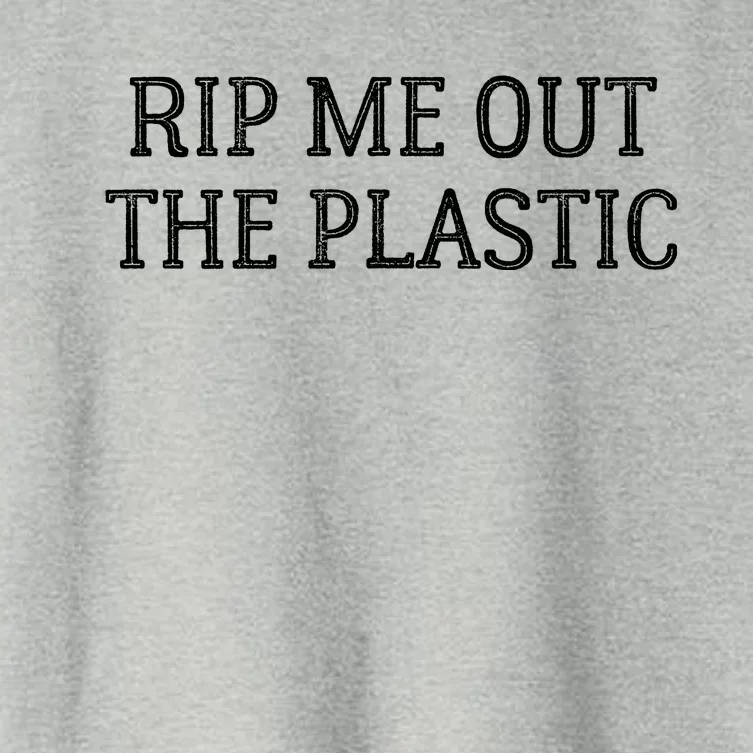 Rip Me Out The Plastic Women's Crop Top Tee