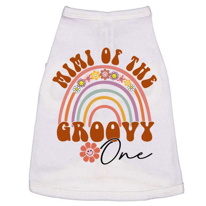 Retro Mimi of the Groovy One Matching Family Birthday Party Doggie Tank