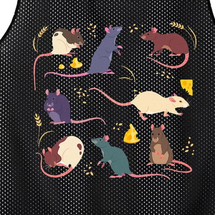 Rat Mouses Of The World Cute Mice Wheat Rodent Field Animals Mesh Reversible Basketball Jersey Tank